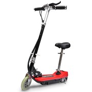 vidaXL Hulajnoga elektryczna z siodełkiem, 120 W, czerwona vidaXL 90310
