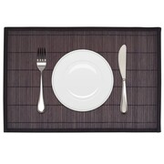 vidaXL 6 Bambusowych brązowych podkładek pod talerze 30 x 45 cm ciemny brąz vidaXL 242110