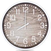 vidaXL Zegar ścienny stylizowany na drewniany, 30,5 cm vidaXL 50630