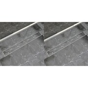 vidaXL Odpływ prysznicowy liniowy, stal nierdzewna, 2 szt., 930x140 mm vidaXL 275951