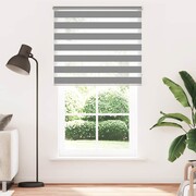 vidaXL Roleta Zebra 120 x 230 cm Szara vidaXL 240219