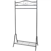 vidaXL Wieszak/Stojak na ubrania ze stali, czarny vidaXL 243000