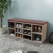 vidaXL Szafka na buty z siedziskiem, 10 przegród, kolor dębu vidaXL 242555