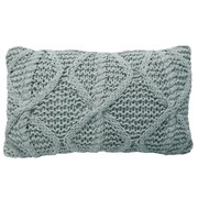 Overseas Poduszka dziergana, 30 x 50 cm, kolor lodowy Overseas 43108.3050.20