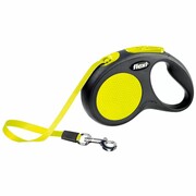 Flexi Smycz automatyczna New Classic S, 5 m czarna i neonowa Flexi 20914