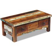 vidaXL Stolik kawowy z szufladami z drewna odzyskanego 90x45x35 cm vidaXL 243321