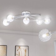 vidaXL Lampa sufitowa z drucianym abażurem, 5 x G9 żarówka vidaXL 241481