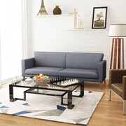 vidaXL 3 osobowa sofa tapicerowana jasnoszara vidaXL 243897