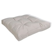 vidaXL Tapicerowana poduszka do siedzenia, biały piasek 60 x 60 x 10 cm vidaXL 40963