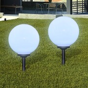 vidaXL Zewnętrzne lampy solarne LED w kształcie kuli, 30 cm, 2 szt. vidaXL 40865