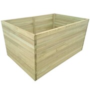 vidaXL Donica ogrodowa, impregnowane drewno, 100x100x77 cm vidaXL 43360