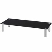 vidaXL Stolik/Podstawka pod Monitor/RTV 100x35x17 cm ze szkła, czarny vidaXL 242969