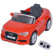vidaXL Elektryczny samochód dla dzieci z pilotem Audi A3 czerwone vidaXL 80149