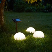 Luxform Solarne lampy LED Clervaux, 3 szt., białe, półokrągłe, 40300 Luxform 40300