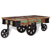 vidaXL Stolik kawowy z drewna odzyskanego, 90 x 45 x 35 cm vidaXL 243980