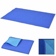 vidaXL Koc piknikowy niebieski i jasnoniebieski 100x150 cm vidaXL 131580
