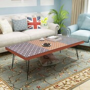 vidaXL Stolik kawowy 120x60x38 cm brąz vidaXL 243393