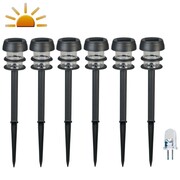 Luxform Ogrodowe lampy solarne LED Lagos, 6 szt., czarne, 30669 Luxform 30669