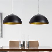 vidaXL Półokrągłe lampy sufitowe, 2 szt., regulowana długość, czarne vidaXL 241113