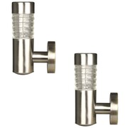 Luxform Ogrodowe kinkiety solarne Tacoma, 2 szt., srebrny, 34245 Luxform 34245