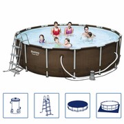 Bestway Basen ogrodowy z wyposażeniem Hydrium 13030L Bestway 91075