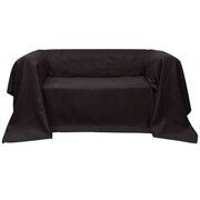 vidaXL Pokrowiec/Narzuta na kanapę micro zamsz brąz 210 x 280 cm vidaXL 130893