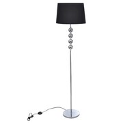 vidaXL Lampa podłogowa z dekoracyjnymi kulami, wysoka, czarna vidaXL 240903