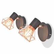 vidaXL 2 Lampy ścienne z 2 diodami LED w formie żarówek, 8 W vidaXL 244393