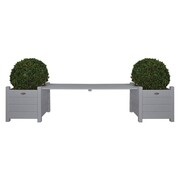 Esschert Design Donice połączone ławką, szare, CF33G Esschert Design CF33G
