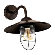 EGLO Ścienna lampa zewnętrzna Melgoa, ciemnobrązowa, 60 W, 94863 EGLO 94863