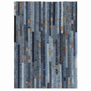 vidaXL Patchworkowy dywanik z dżinsu, 120 x 170 cm, niebieski vidaXL 132629