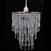 vidaXL Kryształowa lampa wisząca z abażurem, 22,5 x 30,5 cm vidaXL 241116