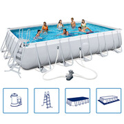 Basen Power Steel z zestawem, prostokątny, 56470 Bestway 91598