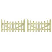 vidaXL Furtki ogrodowe, 2 szt., impregnowana sosna FSC, 150 x 80 cm vidaXL 45159