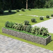 vidaXL Donica gabionowa z galwanizowanej stali, 450 x 90 x 50 cm vidaXL 143553