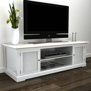 vidaXL Stolik pod TV, drewniany, biały vidaXL 241373