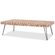 vidaXL Stolik kawowy z prawdziwego drewna, 120,5 x 60,5 x 35 cm vidaXL 244725