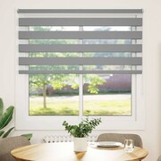vidaXL Roleta Zebra 140 x 175 cm Szara vidaXL 240223