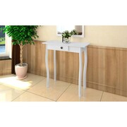vidaXL Biały stolik typu konsola z MDF vidaXL 240045