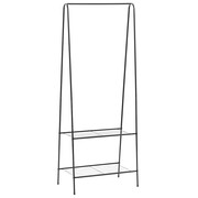 vidaXL Wieszak na ubrania, 59 x 35 x 150 cm, czarny vidaXL 246724