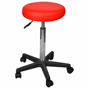 vidaXL Stołek biurowy, czerwony vidaXL 240472