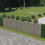 vidaXL Ściana gabionowa z galwanizowanej stali, 450 x 30 x 100 cm vidaXL 143571