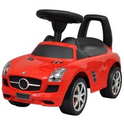 vidaXL Mercedes Benz - samochód zabawka dla dzieci napędzany nogami czerwony vidaXL 80088