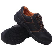 vidaXL Buty ochronne czarne, rozmiar 43, skórzane vidaXL 131391