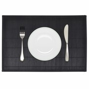 vidaXL 6 Bambusowych czarnych podkładek pod talerze 30 x 45 cm vidaXL 242109