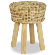 vidaXL Stołek barowy, 35x45 cm, naturalny rattan vidaXL 244578
