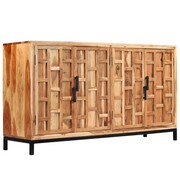 vidaXL Szafka z litego drewna akacjowego, 145 x 40 x 80 cm vidaXL 246134