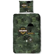 Good Morning Zestaw pościeli 2036-P MILITARY, 135x200/220cm, zielony Good Morning 2036.44.08