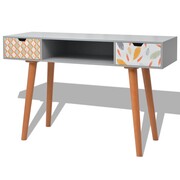 vidaXL Stolik-konsola, szara z płyty MDF 120x40x78 cm vidaXL 243705