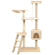 vidaXL Drapak dla kota z sizalowymi słupkami, 150 cm, beżowy vidaXL 170487